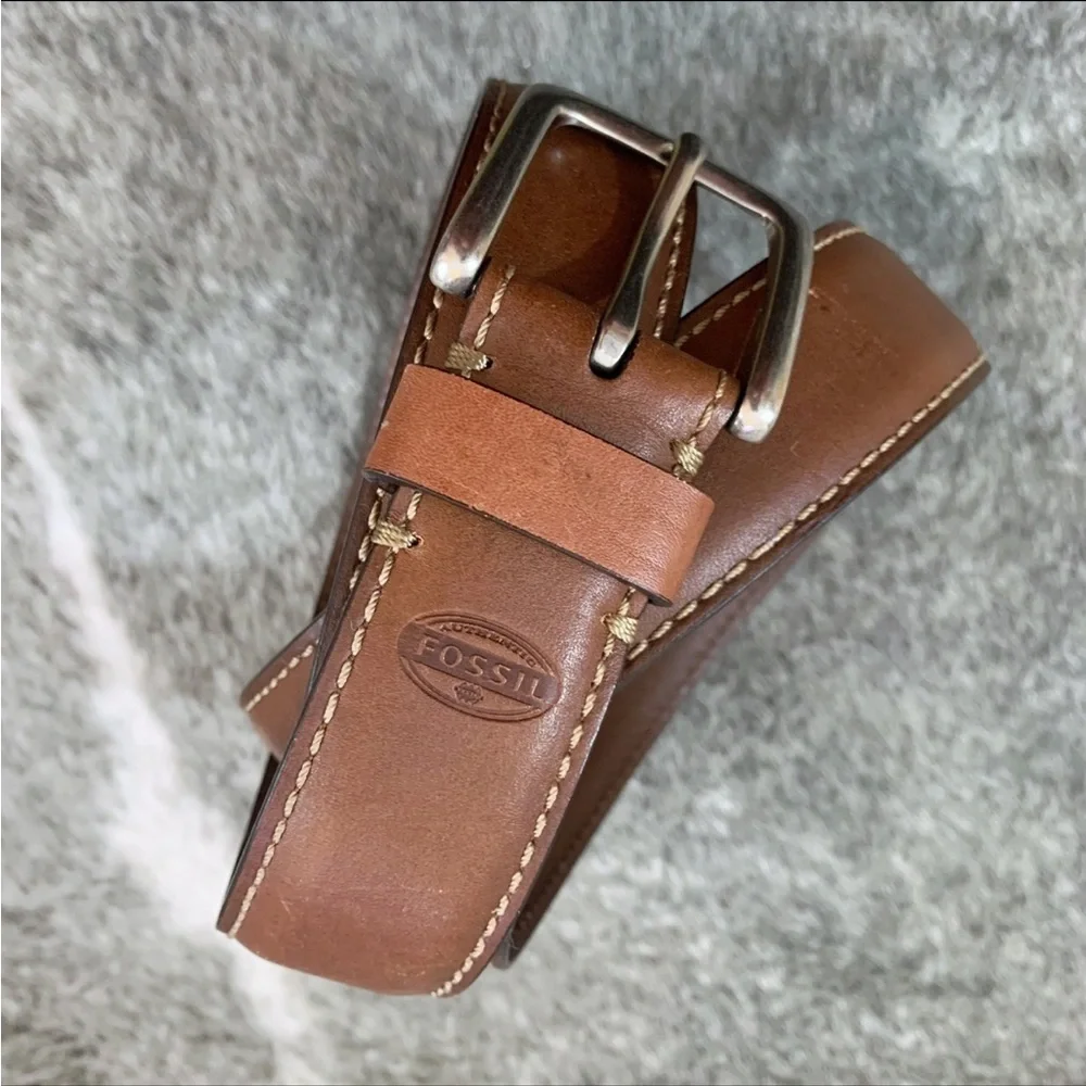 Fossil Aiden Leather Belt 42